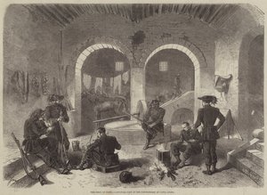 The Siege of Gaeta, Advanced Post of the Piedmontese at Santa Agata by Gustave Janet